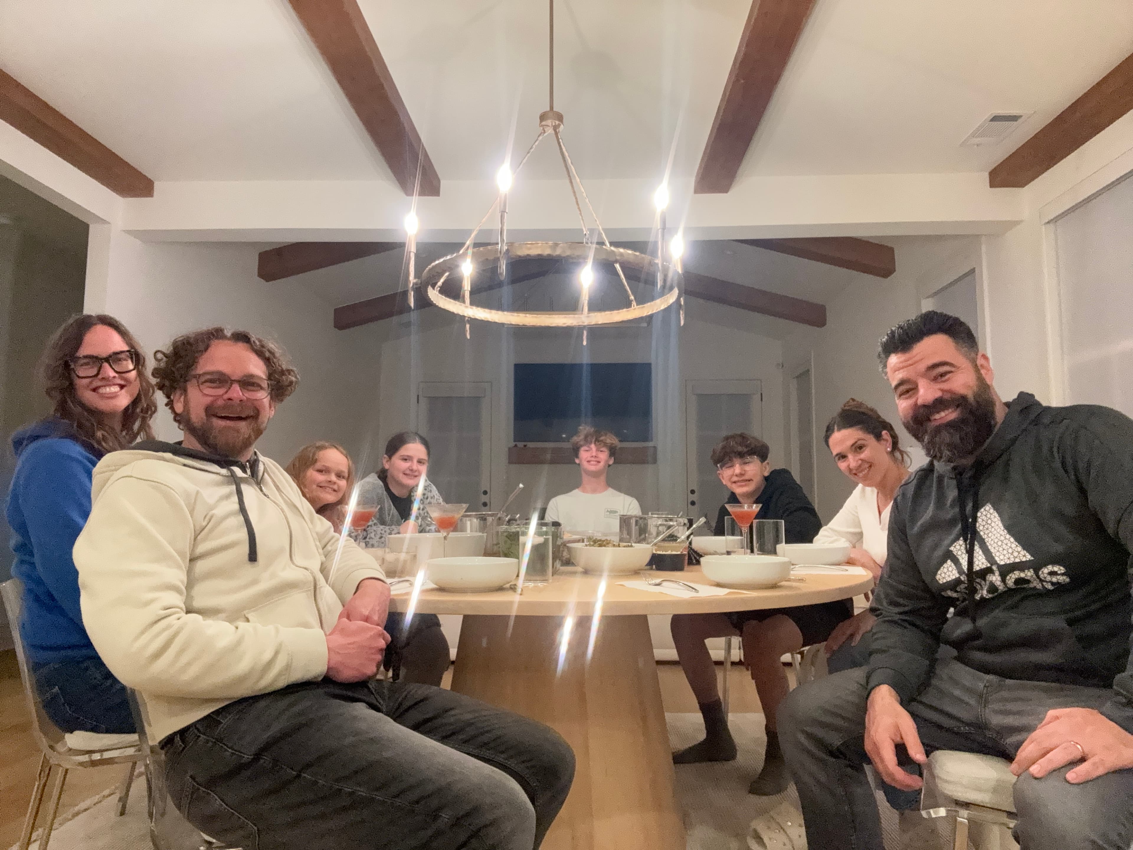 Families preparing a LIFE meal