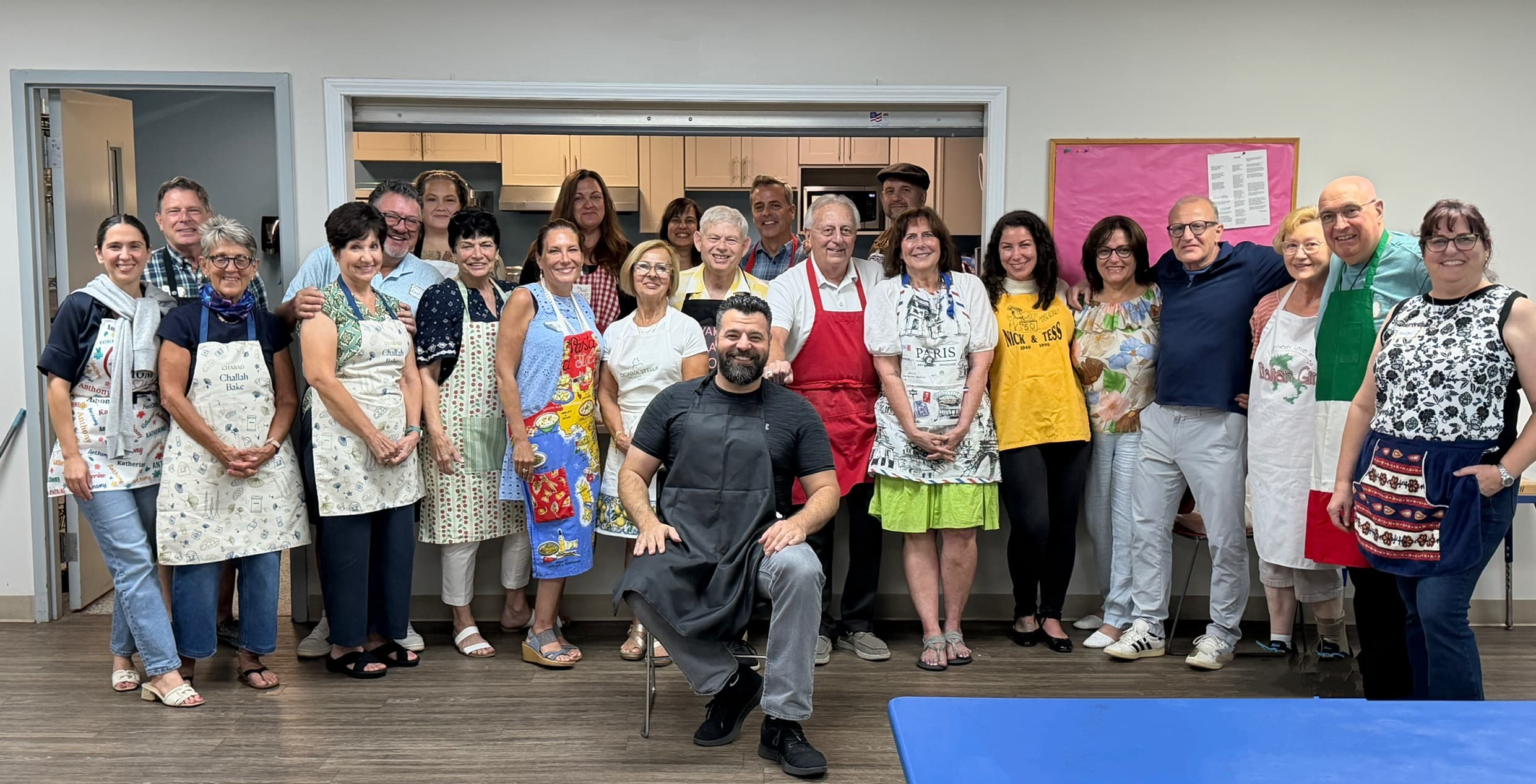 Buoni Amici Lodge 3021 gathered for a fresh pasta class hosted in the Cokes Chapel kitchen